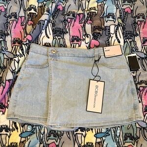 BCBGeneration Light Blue Mini Skort